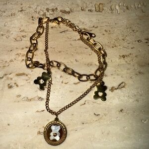 Gold Bear charm bracelet